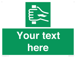 Custom Push Bar Sign